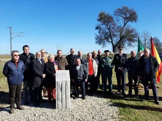 Homenaje a las víctimas del accidente ferroviario en Villar de los Álamos