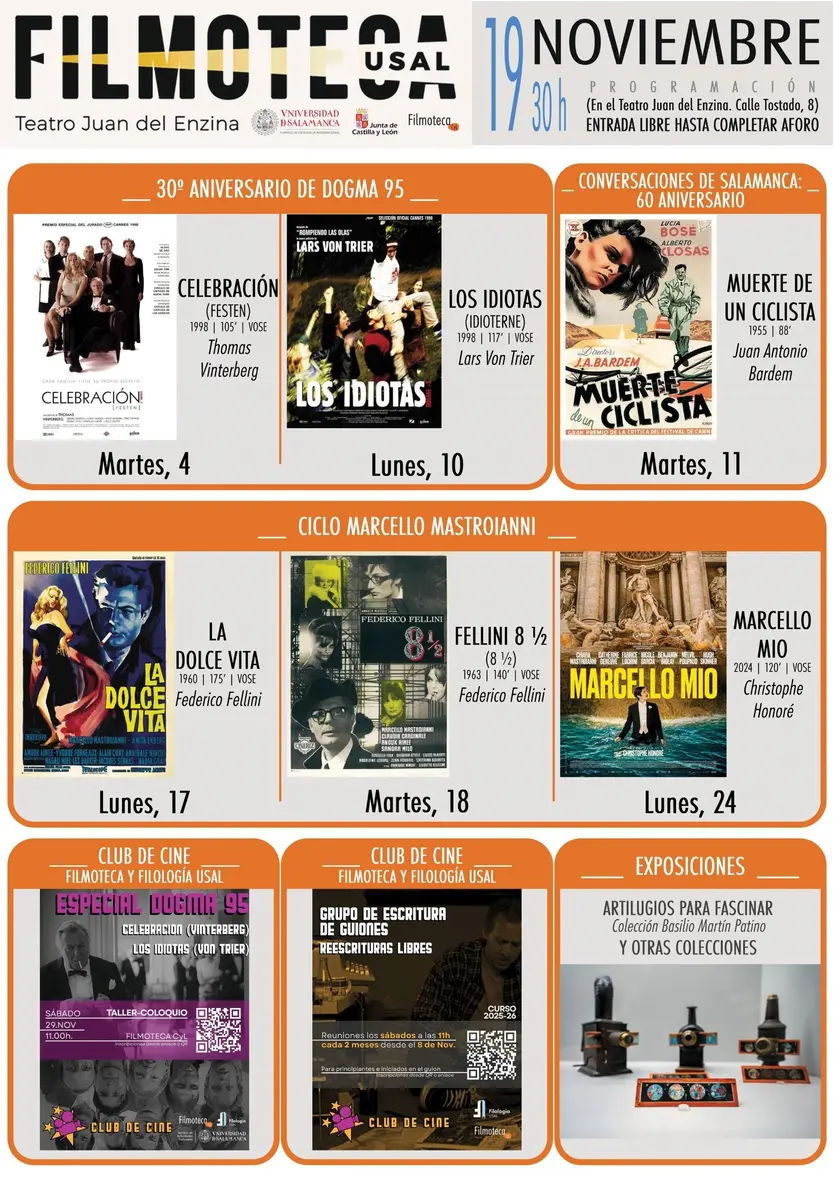 La Filmoteca de Castilla y León rinde homenaje a las Conversaciones de Salamanca y al movimiento Dogma 95