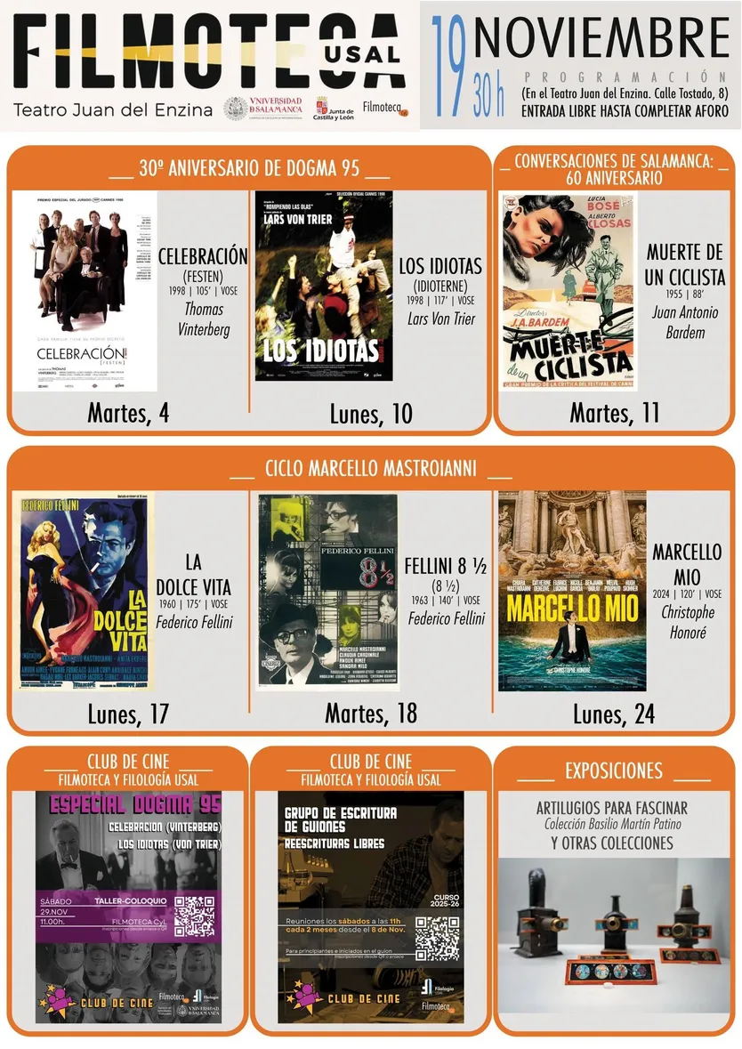 La Filmoteca de Castilla y León rinde homenaje a las Conversaciones de Salamanca y al movimiento Dogma 95