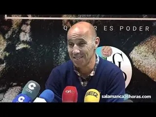 Rueda de prensa de calderón tras el Salamanca CF UDS - Burgos