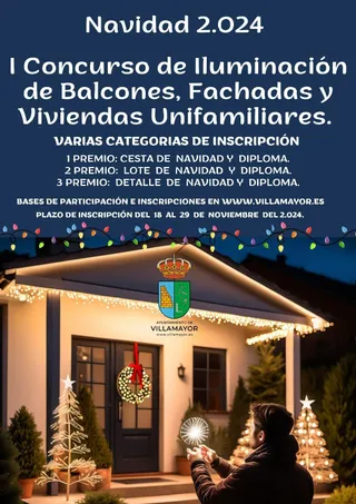Concurso navideño de decoración de balcones y fachadas de Villamayor