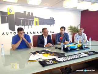 Gorka Extebarría en su presentación con Unionistas