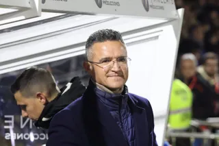 Dani Ponz, entrenador de Unionistas, en el partido ante el FC Barcelona | FOTO SALAMANCA24HORAS.COM