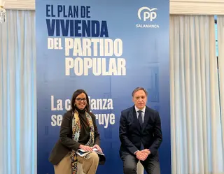 Carmen Fúnez durante su visita a Salamanca.