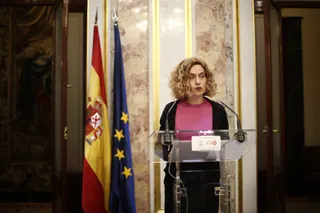 La presidenta del Congreso de los Diputados, Meritxell Batet, ofrece declaraciones a los medios de comunación tras la reunión de la Mesa en la que se determinó que la mayoría absoluta del Congreso