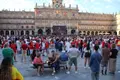 Pantalla para ver el partido de la Final del Mundial en la Plaza Mayor de Salamanca | Andrea Mateos