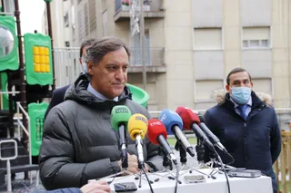 Carlos García Carbayo en la visita de Ángel Ibáñez a las inversiones con cargo a los Fondos de Cooperación de la Junta de Castilla y León en Salamanca