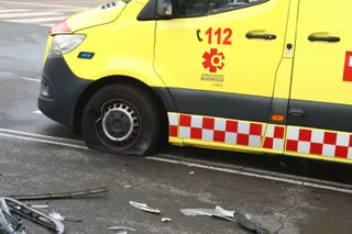 Imagen de archivo de una colisión de una ambulancia
