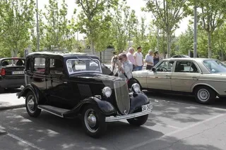 Concentración de coches antiguos