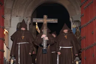Procesión de la Hermandad Franciscana en el Sábado de Pasión, Semana Santa 2024