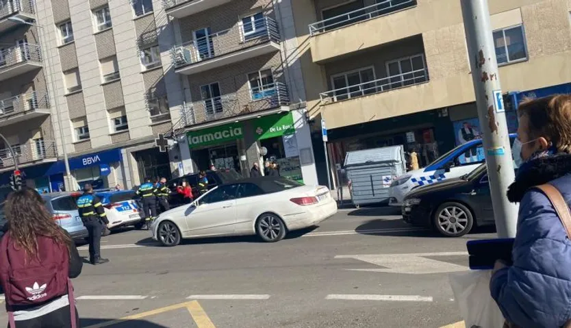 Incidente ocurrido en la mañana de este miércoles en la avenida de Villamayor