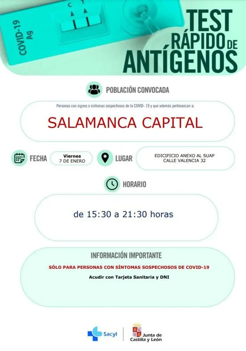 test antígenos viernes