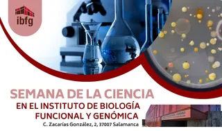Cartel Semana de la Ciencia en el IBFG 2023