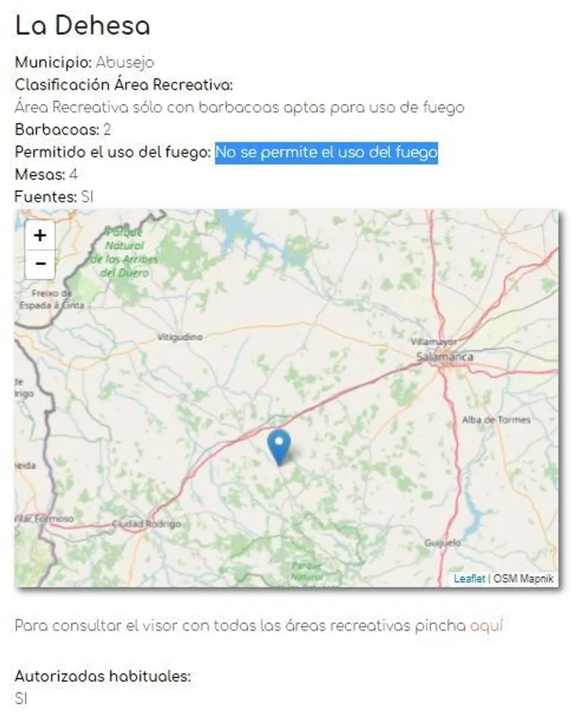 Área recreativa de