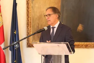 Carlos García Carbayo en el Salón de Recepciones del Ayuntamiento de Salamanca | Foto de archivo SALAMANCA24HORAS