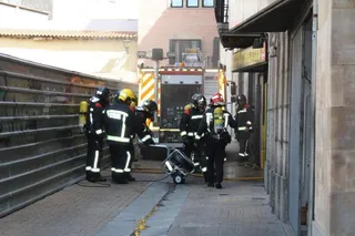 Incendio en un bar de la plaza de San Juan Bautista