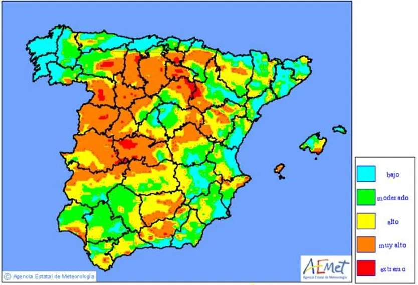Salamanca, en riesgo de incendios
