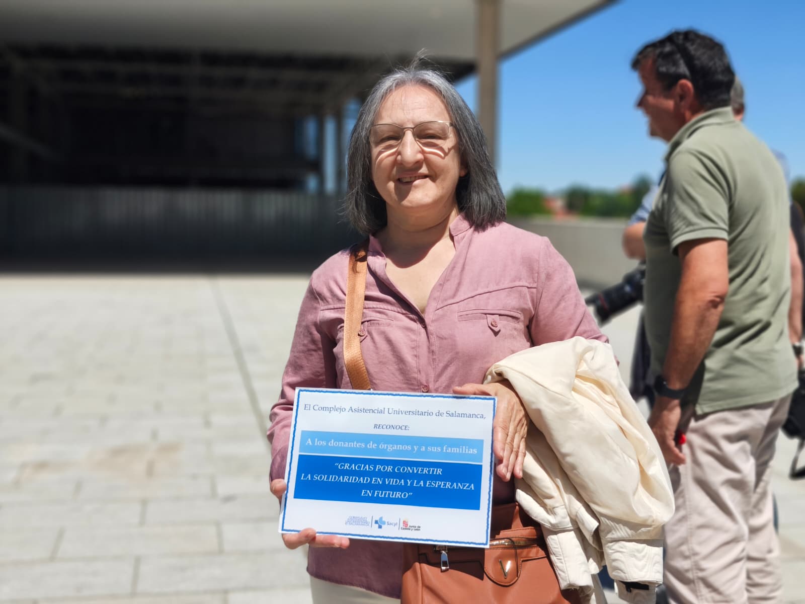 Guadalupe Hernández En El Acto Del Hospital De Salamanca