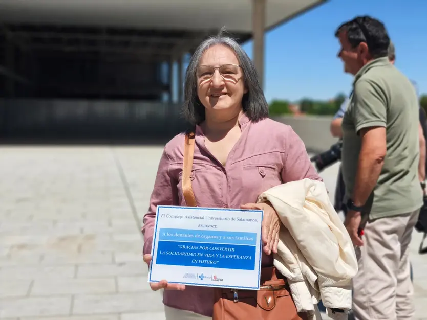 Guadalupe Hernández En El Acto Del Hospital De Salamanca
