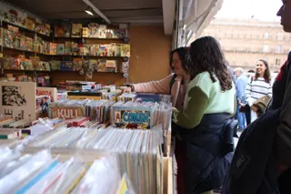 Inauguración de la 30º Feria del Libro Antiguo y de Ocasión vuelve a la Plaza Mayor. Foto de archivo