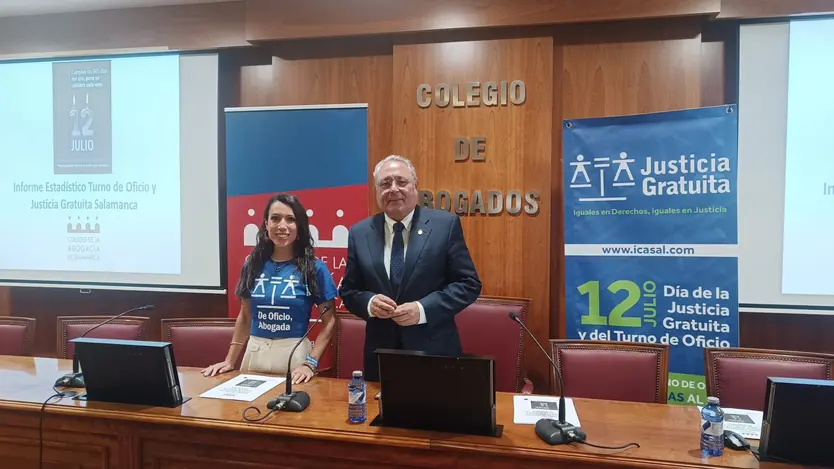 Miguel del Castillo Alonso y Gema Duarte Durán en la conmemoración del Día de la Justicia Gratuita