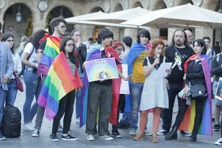 Concentración contra la diversexfobia