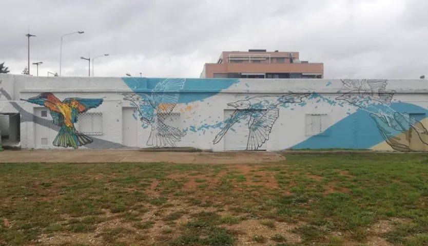 Mural antigua depuradora santa marta