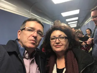 Ricardo Chamorro en una imagen compartida por su hijo