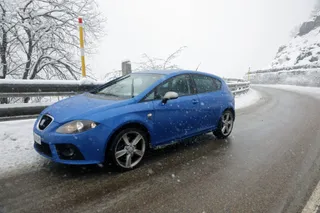 Imagen de temporal, nieve, lluvia, frío, invierno, carretera, quitanieves