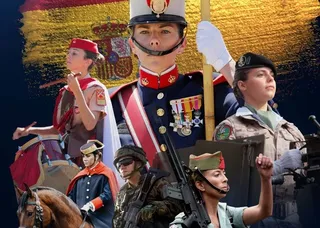 Crtel de la exposición 'Mujeres de uniforme: 37 años al servicio de España' | Subdelegación de Defensa Salamanca