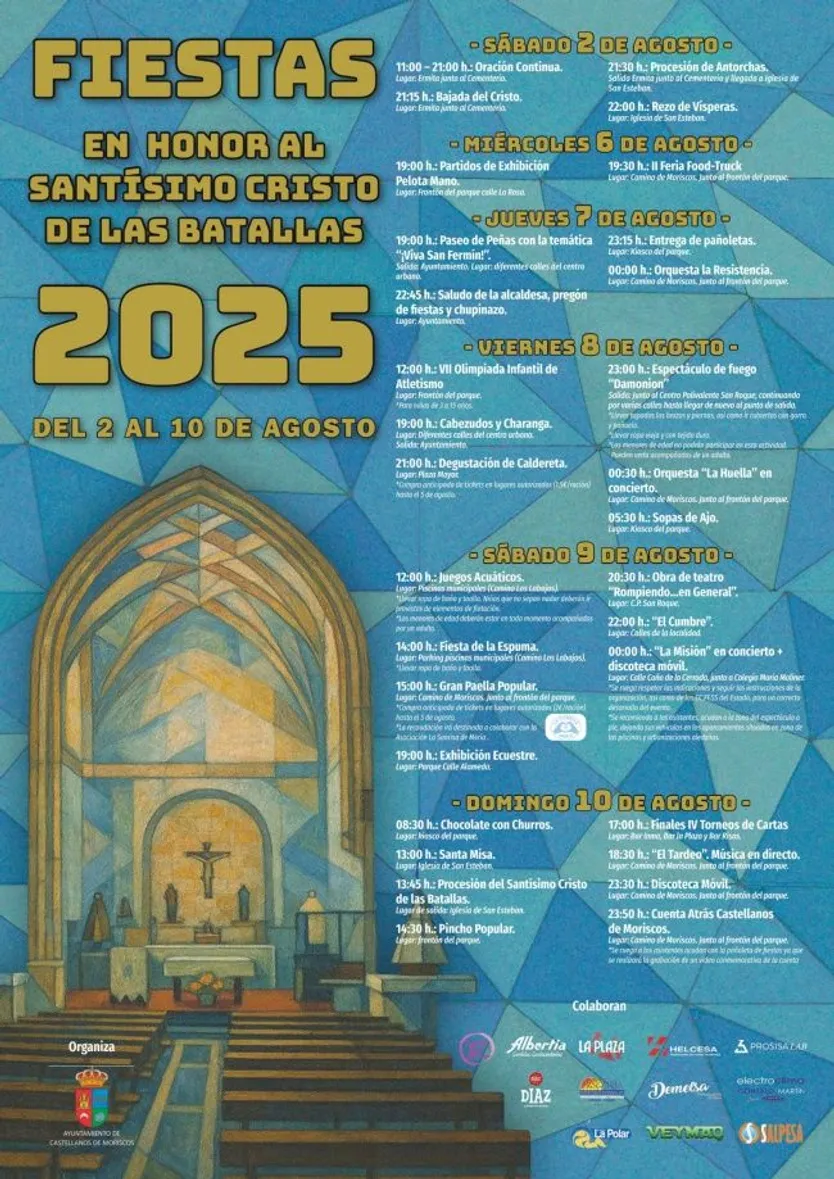 Cartel de fiestas de Castellanos de Moriscos 2025