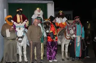 Sus majestades los Reyes Magos llegan a España por las Arribes de Mieza