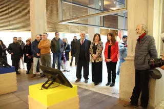 Inauguración de la exposición "Huellas del exilio. Relatos documentados de la migración":
