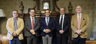 El rector recibe a directivos del Instituto Rui Barbosa de Brasil