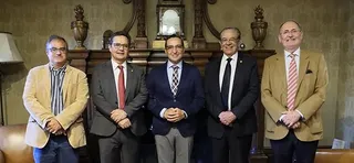 El rector recibe a directivos del Instituto Rui Barbosa de Brasil