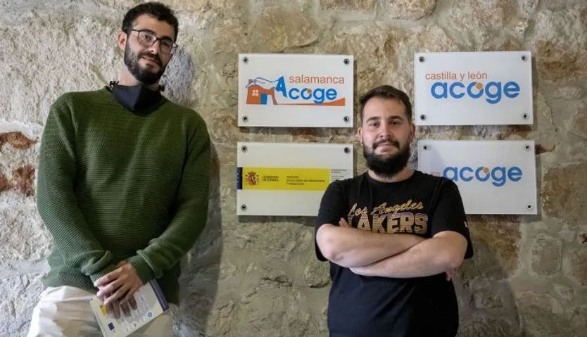 Pablo Martín e Imanol Vizcay, trabajadores de Salamanca Acoge