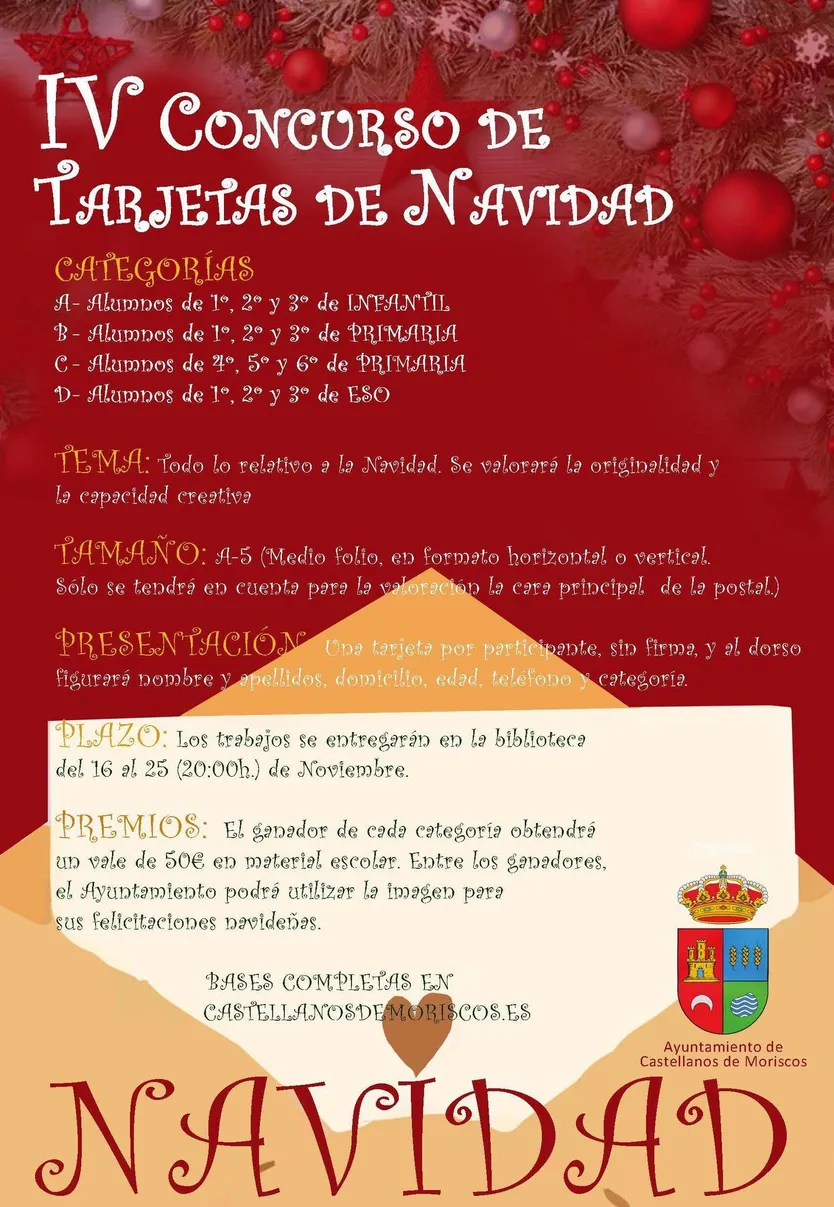 Concurso tarjetas Castellanos de Moriscos