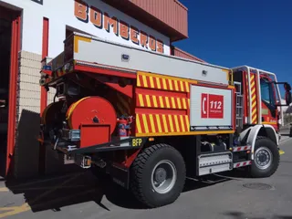 Camión de bomberos en una imagen de archivo