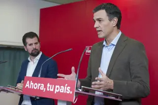 Pedro Sánchez y Luis Tudanca en Valladolid (Foto de Archivo)