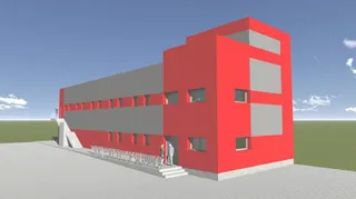 Infografía del nuevo Centro Municipal Integrado de Puente Ladrillo
