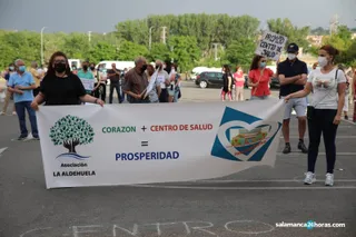 Una de las concentraciones de los vecinos del barrio para pedir el centro de salud de Prosperidad