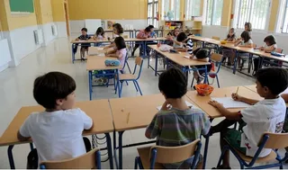 Alumnos en el aula de un colegio de Primaria