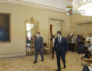 Carbayo y Mañueco en la presentación de la iniciativa