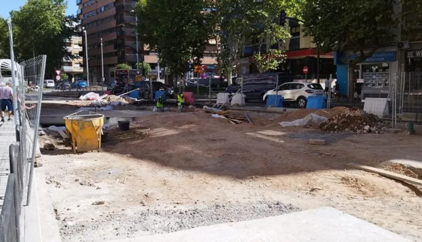 Obras en la calle Álvaro Gil
