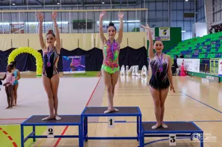 Club Rítmica Salamanca en el campeonato de Castilla y León Base Autonómico | FOTO ALBERTO GUERVÓS