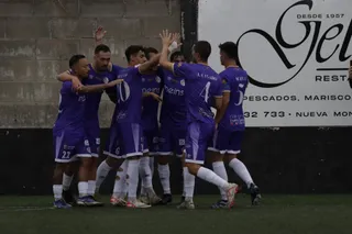 El Salamanca CF UDS celebra el tanto de Cristeto ante el Escobedo | FOTO SALAMANCA CF UDS