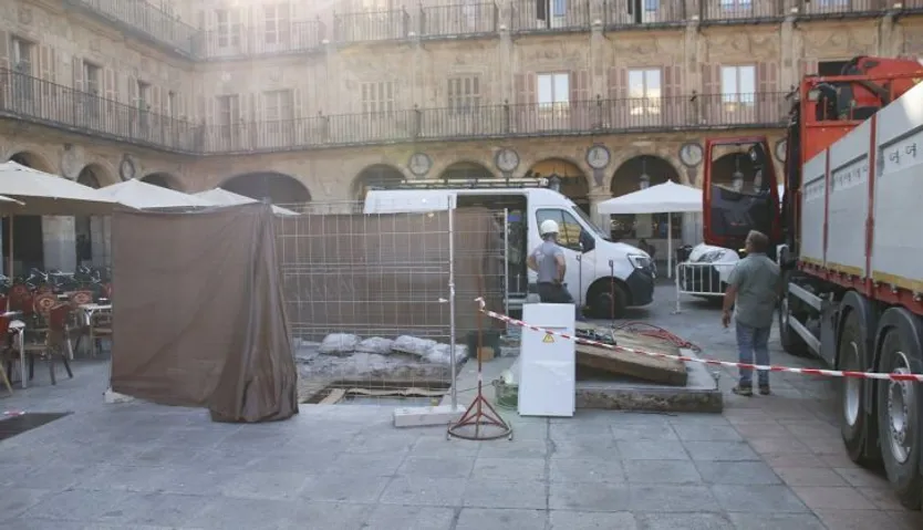 Obras en la Plaza Mayor