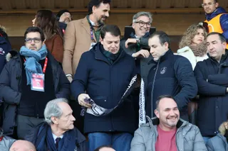 Roberto Pescador, con Alfonso Fernández Mañueco en el Reina Sofía | FOTO SALAMANCA24HORAS.COM