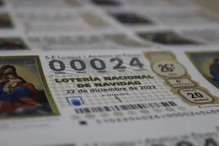 Décimo de lotería de Navidad
