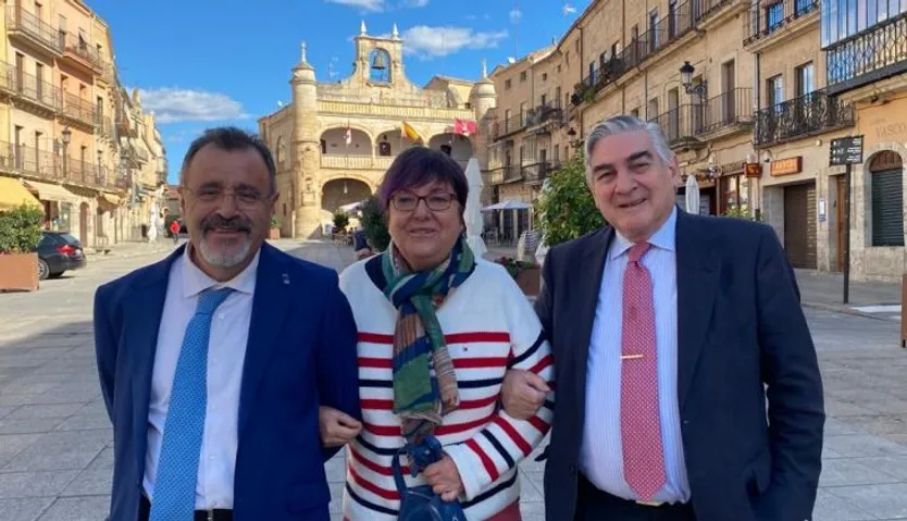 Jose Ignacio Martín Benito, presidente del CEM, Josefa Montero García, presidente da del CEB, y Ernesto Fernández Xesta, presidente del CECEL